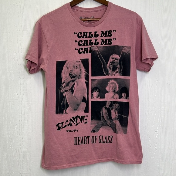 Blondie - Blondie Heart Of Glass Call Me Pictures Short Sleeve T Shirt Size M/L - Picture 6 of 8